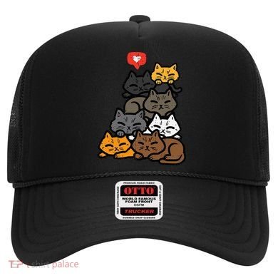 Cat Pile Heart Kawaii Kitten Anime Hat