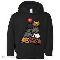 Cat Pile Heart Kawaii Kitten Anime Toddler Hoodie thumb 0