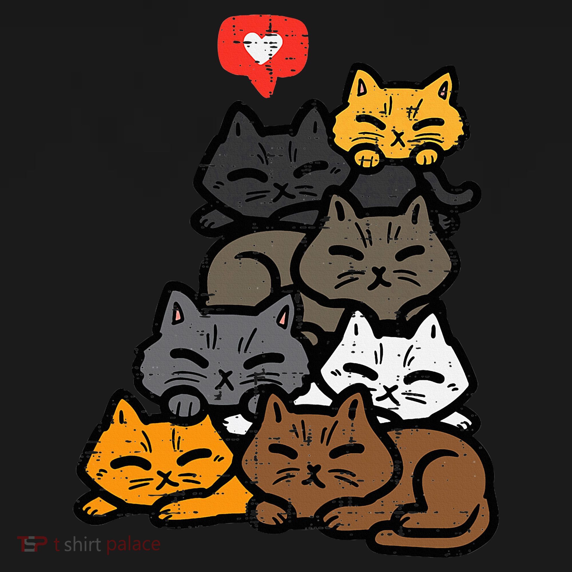 Cat Pile Heart Kawaii Kitten Anime Visor