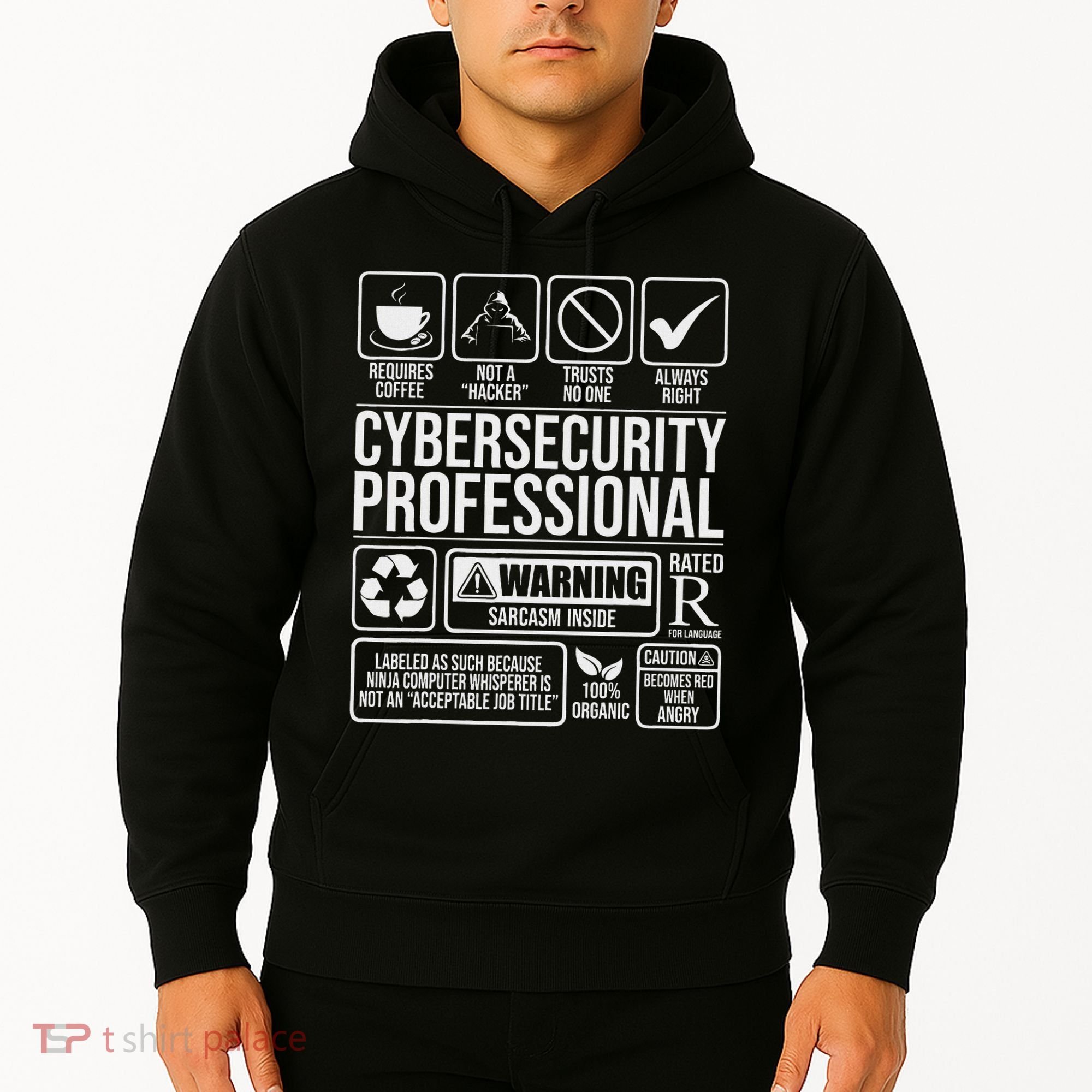 Cybersecurity Professional Hacker Certified Tech Security Hoodie