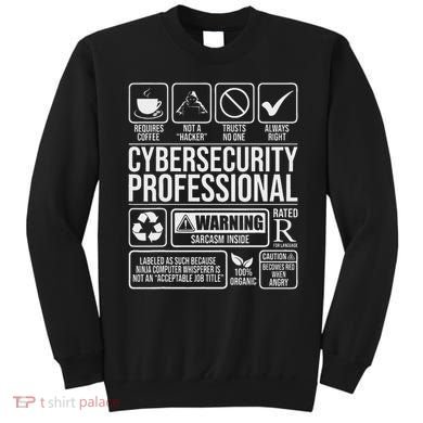 Cybersecurity Professional Hacker Certified Tech Security Sweatshirt