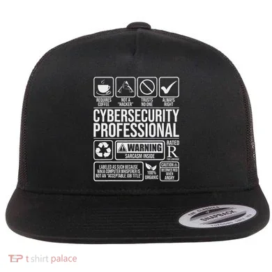Cybersecurity Professional Hacker Certified Tech Security Flat Bill Trucker Hat