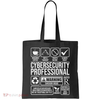Cybersecurity Professional Hacker Certified Tech Security Tote Bag