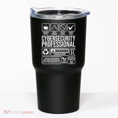 Cybersecurity Professional Hacker Certified Tech Security Tumbler