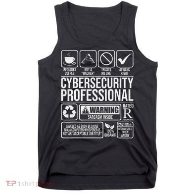 Cybersecurity Professional Hacker Certified Tech Security Tank Top