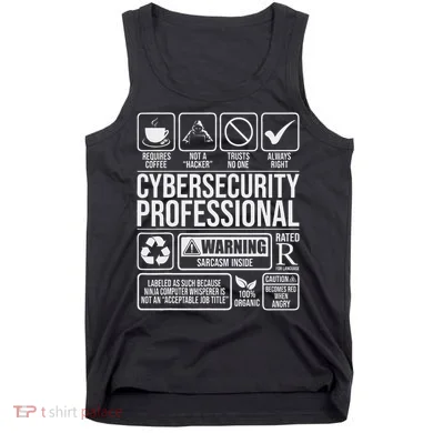 Cybersecurity Professional Hacker Certified Tech Security Tank Top