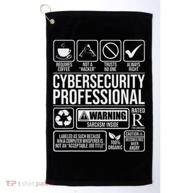 Cybersecurity Professional Hacker Certified Tech Security Golf Towel