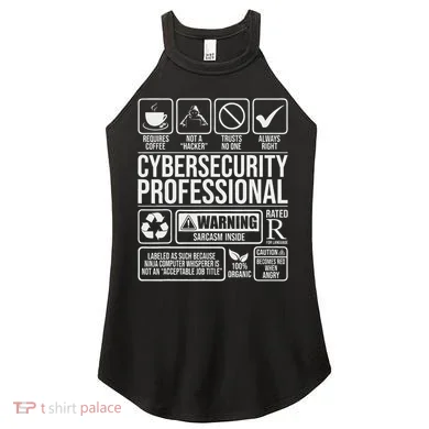 Cybersecurity Professional Hacker Certified Tech Security Women's Perfect Tri Rocker Tank