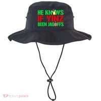 Christmas Pittsburghese He Knows If Yinz Been Jagoffs Bucket Hat thumb 0