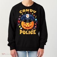 Candy Police Halloween Party Costume Security Funny Women's Sweatshirt thumb 0