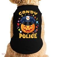 Candy Police Halloween Party Costume Security Funny Doggie Tank thumb 0