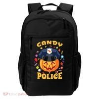 Candy Police Halloween Party Costume Security Funny Backpack thumb 0