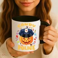 Candy Police Halloween Party Costume Security Funny Coffee Mug thumb 3