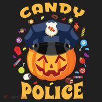 Candy Police Halloween Party Costume Security Funny Beanie thumb 2