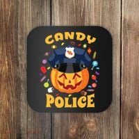 Candy Police Halloween Party Costume Security Funny Coaster thumb 0