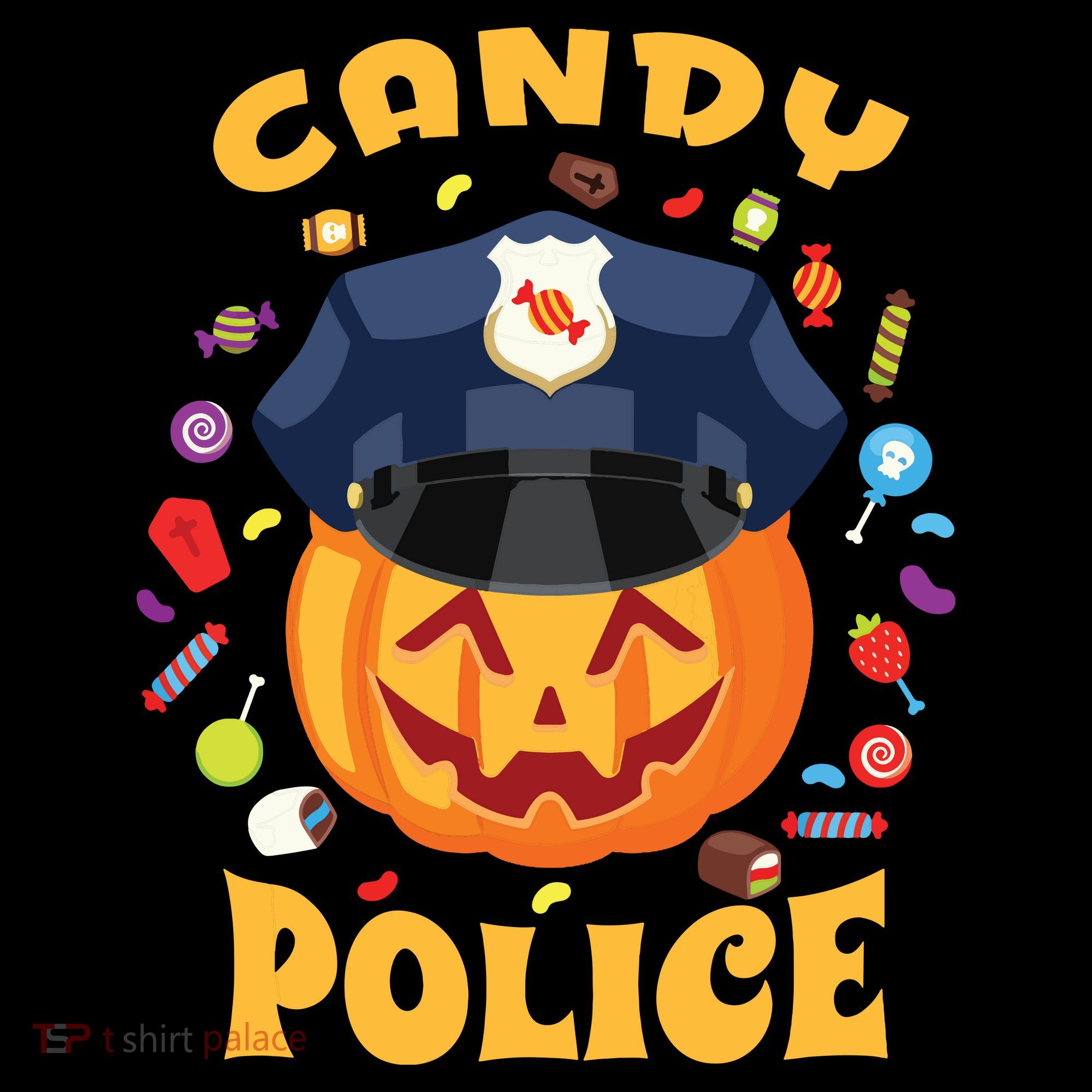 Candy Police Halloween Party Costume Security Funny Women's Hoodie