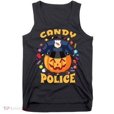 Candy Police Halloween Party Costume Security Funny Tank Top