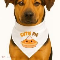 Cutie Pie Holiday Cute Gift USA-Made Doggie Bandana thumb 1