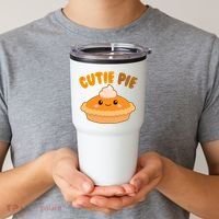 Cutie Pie Holiday Cute Gift Tumbler thumb 2
