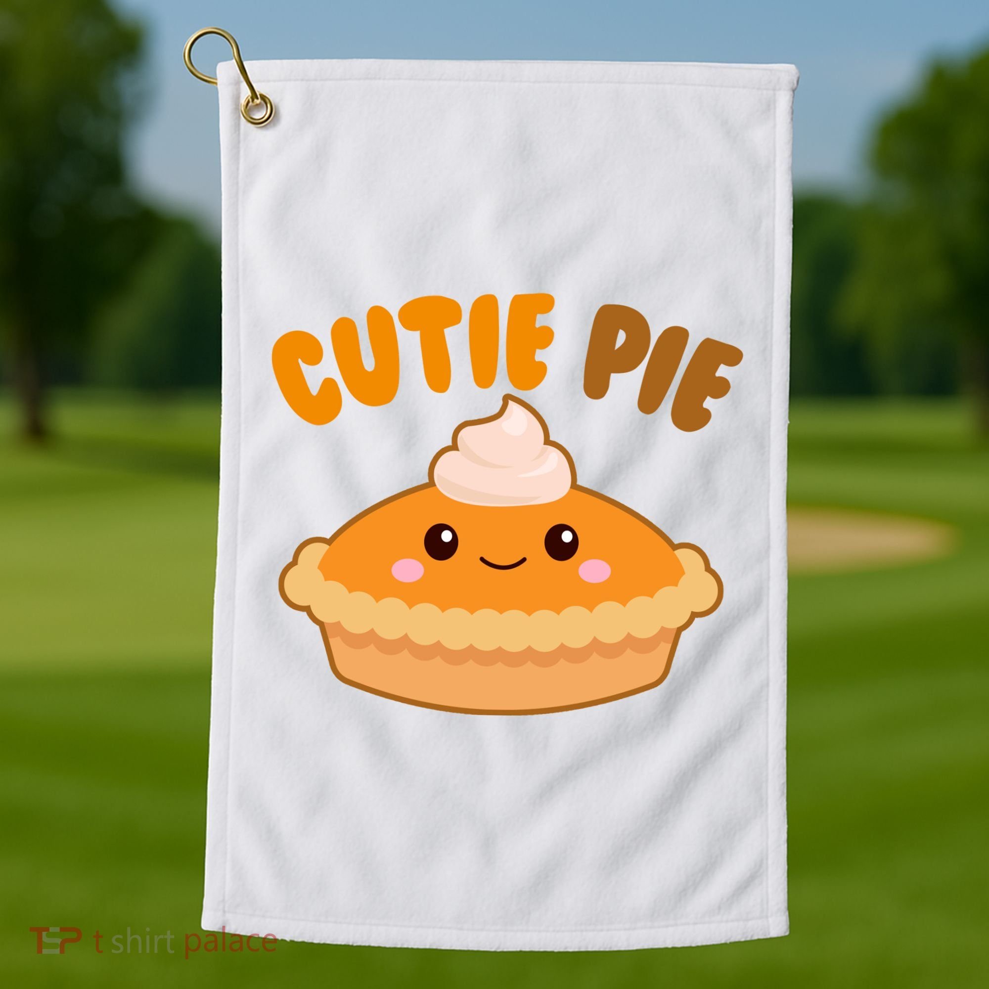 Cutie Pie Holiday Cute Gift Golf Towel