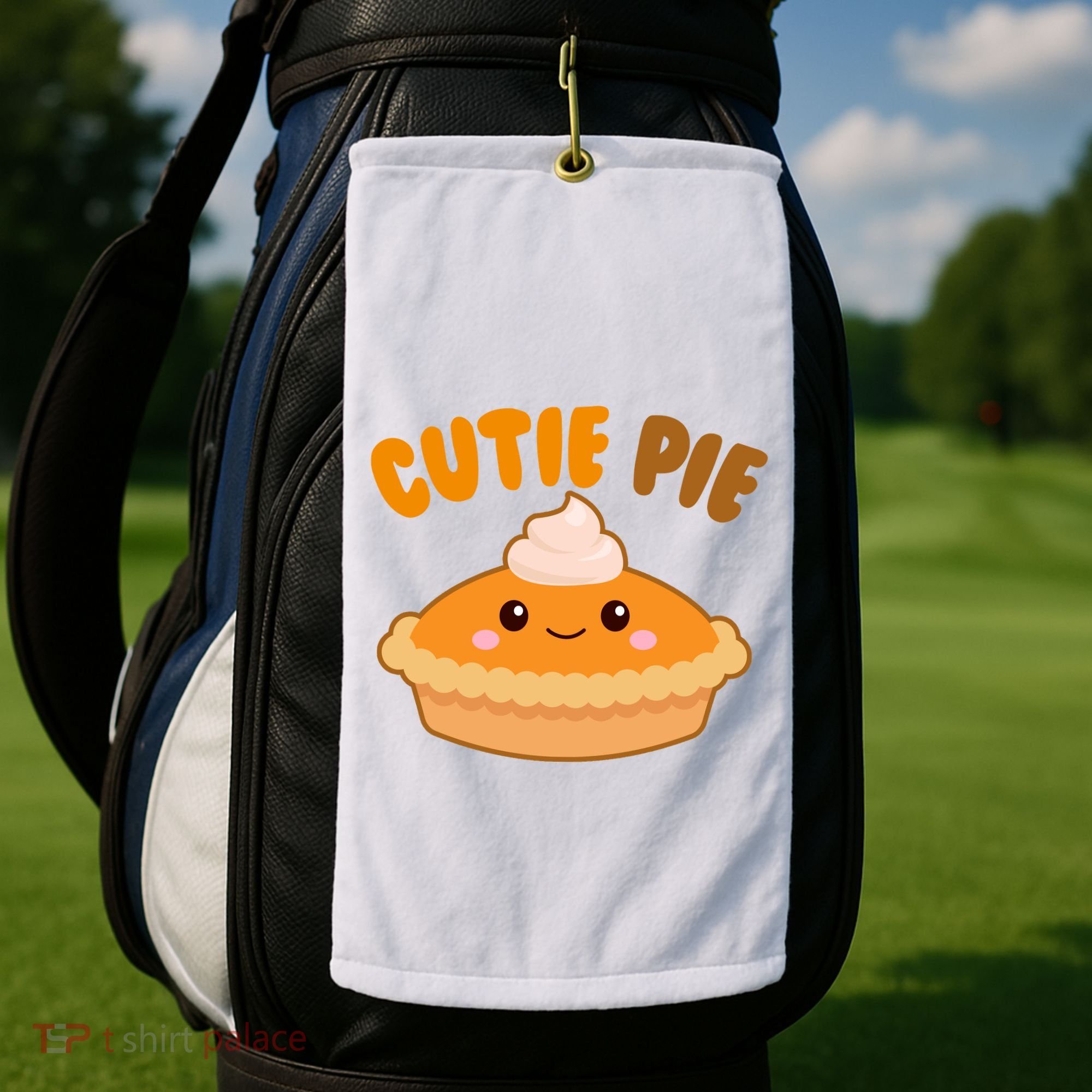 Cutie Pie Holiday Cute Gift Golf Towel