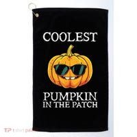 Coolest Pumpkin In The Patch Toddle Kids Boy Halloween Golf Towel thumb 0