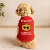 Coolest Pumpkin In The Patch Toddle Kids Boy Halloween Doggie Tank thumb 2