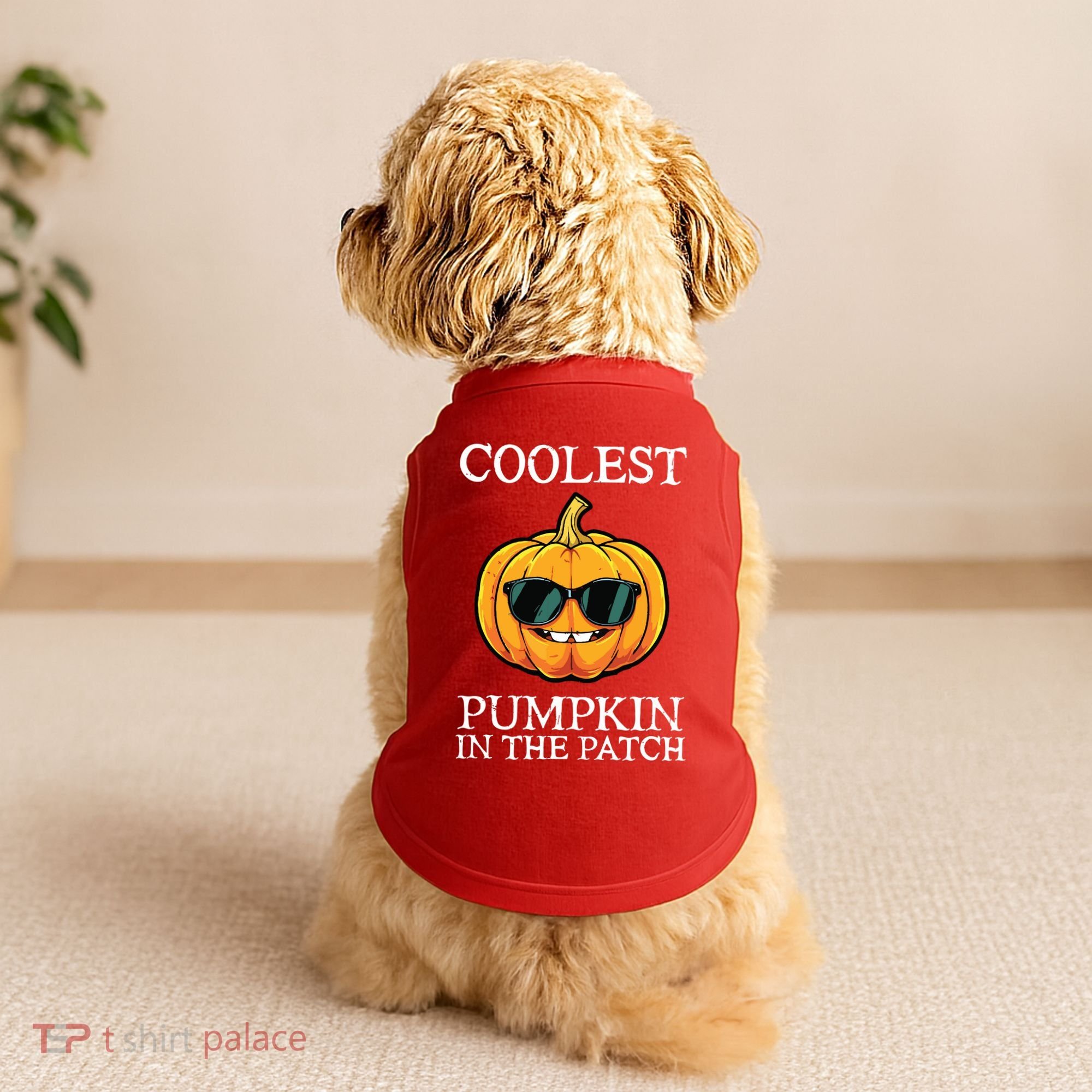 Coolest Pumpkin In The Patch Toddle Kids Boy Halloween Doggie Tank