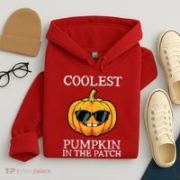 Coolest Pumpkin In The Patch Toddle Kids Boy Halloween Hoodie thumb 4