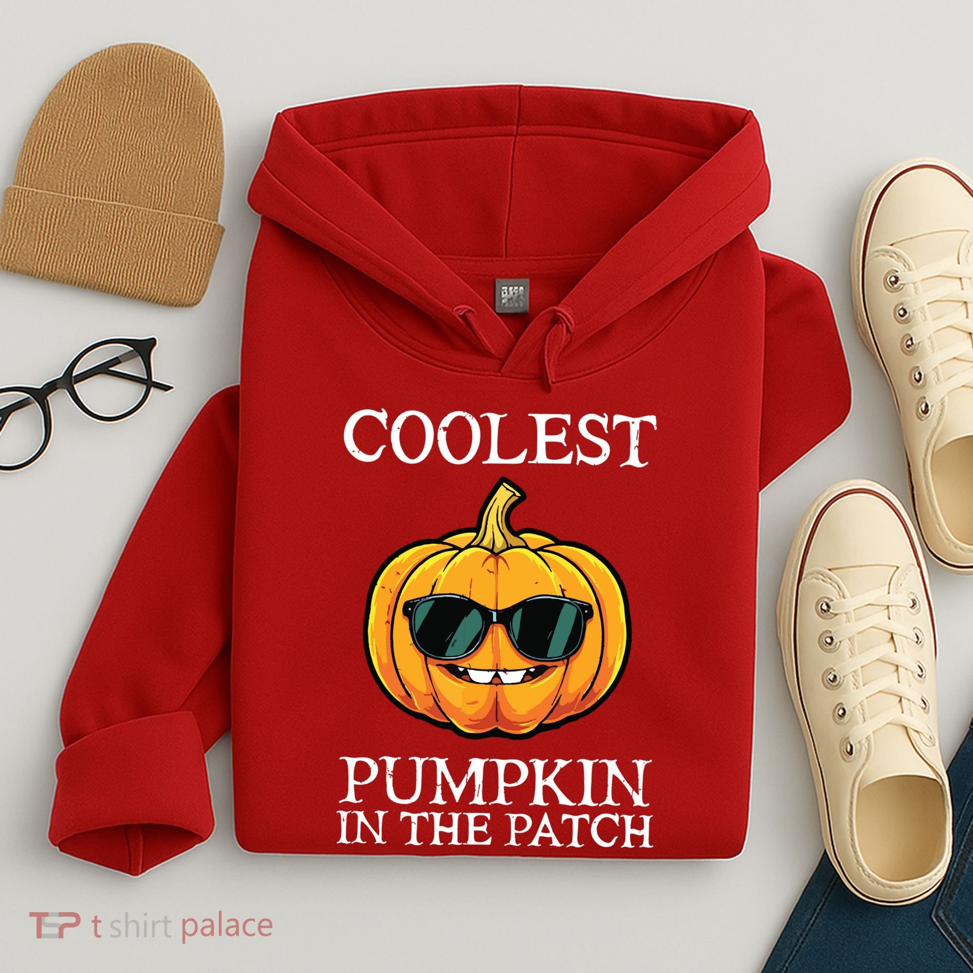 Coolest Pumpkin In The Patch Toddle Kids Boy Halloween Hoodie