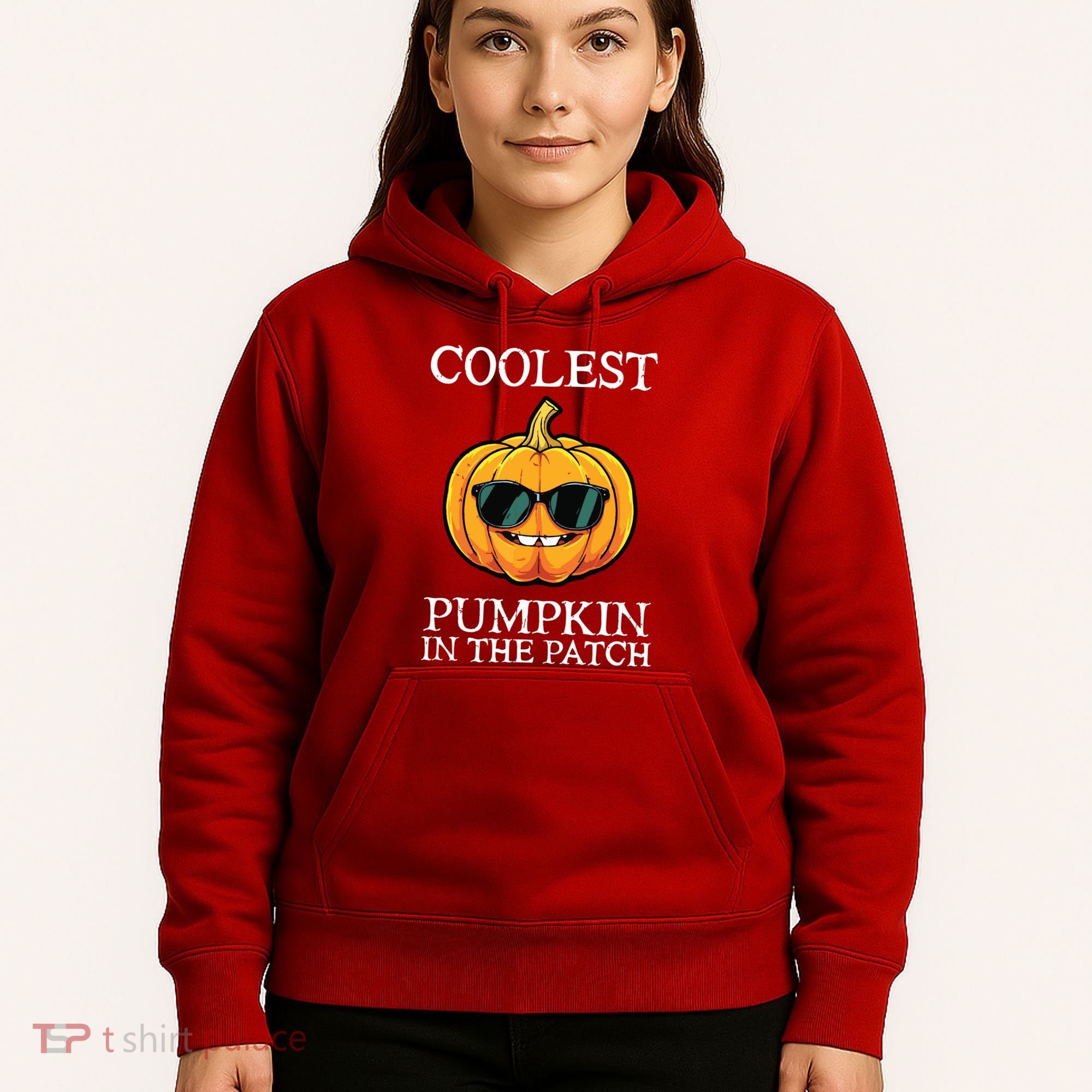 Coolest Pumpkin In The Patch Toddle Kids Boy Halloween Hoodie