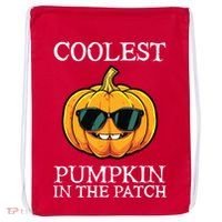 Coolest Pumpkin In The Patch Toddle Kids Boy Halloween Drawstring Bag thumb 0