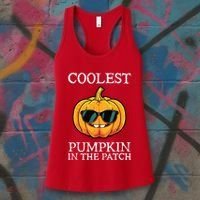 Coolest Pumpkin In The Patch Toddle Kids Boy Halloween Women's Tank Top thumb 3
