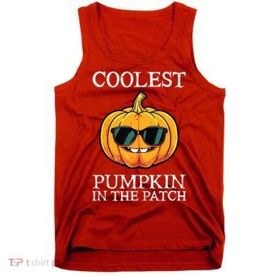 Coolest Pumpkin In The Patch Toddle Kids Boy Halloween Tank Top