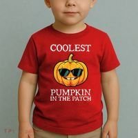 Coolest Pumpkin In The Patch Toddle Kids Boy Halloween Toddler T-Shirt thumb 2