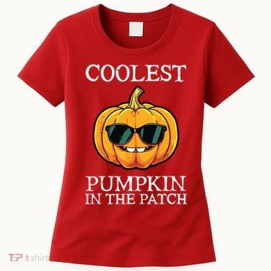 Coolest Pumpkin In The Patch Toddle Kids Boy Halloween Women's T-Shirt