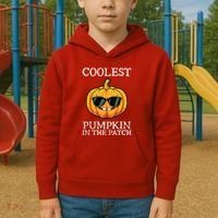 Coolest Pumpkin In The Patch Toddle Kids Boy Halloween Kids Hoodie thumb 2
