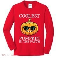 Coolest Pumpkin In The Patch Toddle Kids Boy Halloween Kids Long Sleeve Shirt thumb 0