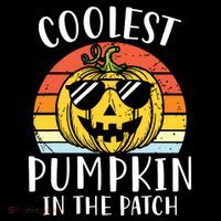 Coolest Pumpkin In The Patch Toddle Kids Boy Halloween Stripe Pom Pom Beanie thumb 2