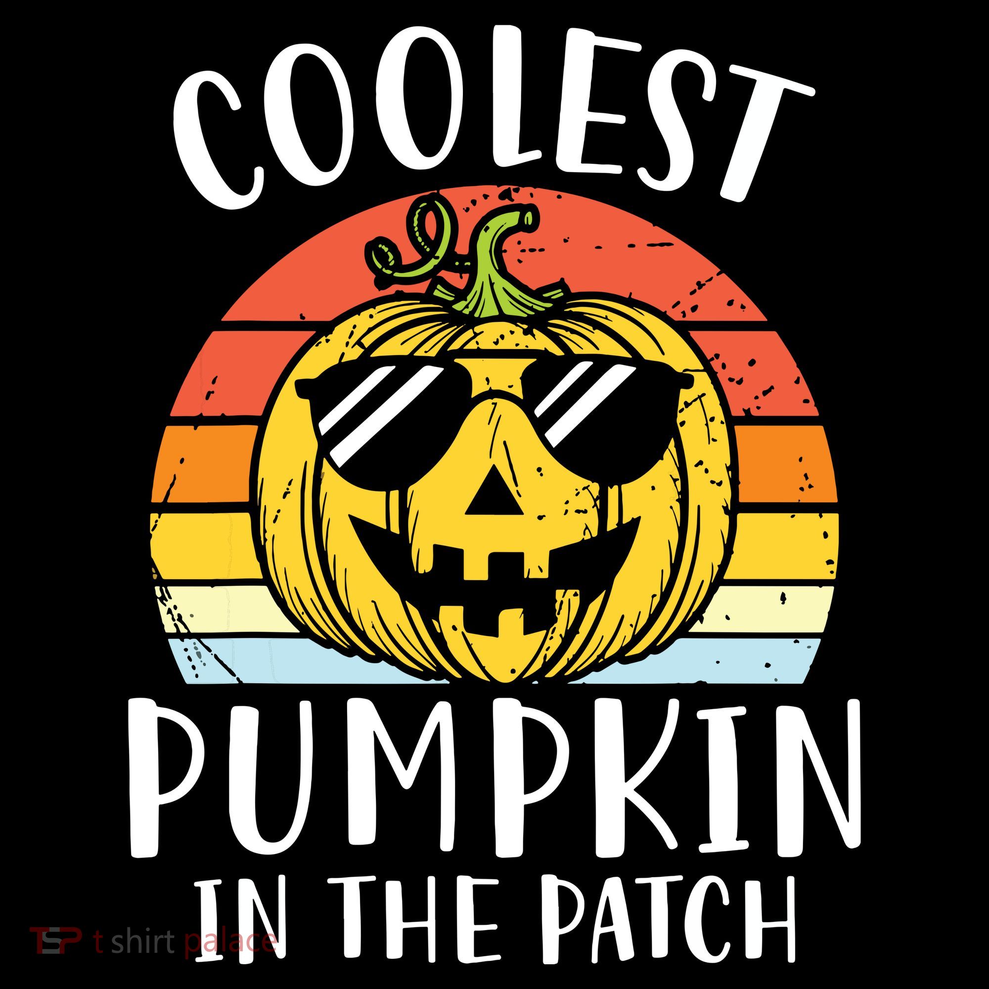 Coolest Pumpkin In The Patch Toddle Kids Boy Halloween Stripe Pom Pom Beanie