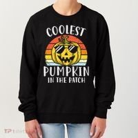 Coolest Pumpkin In The Patch Toddle Kids Boy Halloween Women's Sweatshirt thumb 0