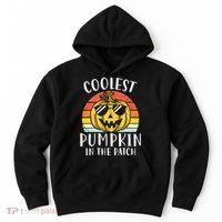Coolest Pumpkin In The Patch Toddle Kids Boy Halloween Hoodie thumb 0