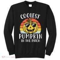 Coolest Pumpkin In The Patch Toddle Kids Boy Halloween Sweatshirt thumb 0