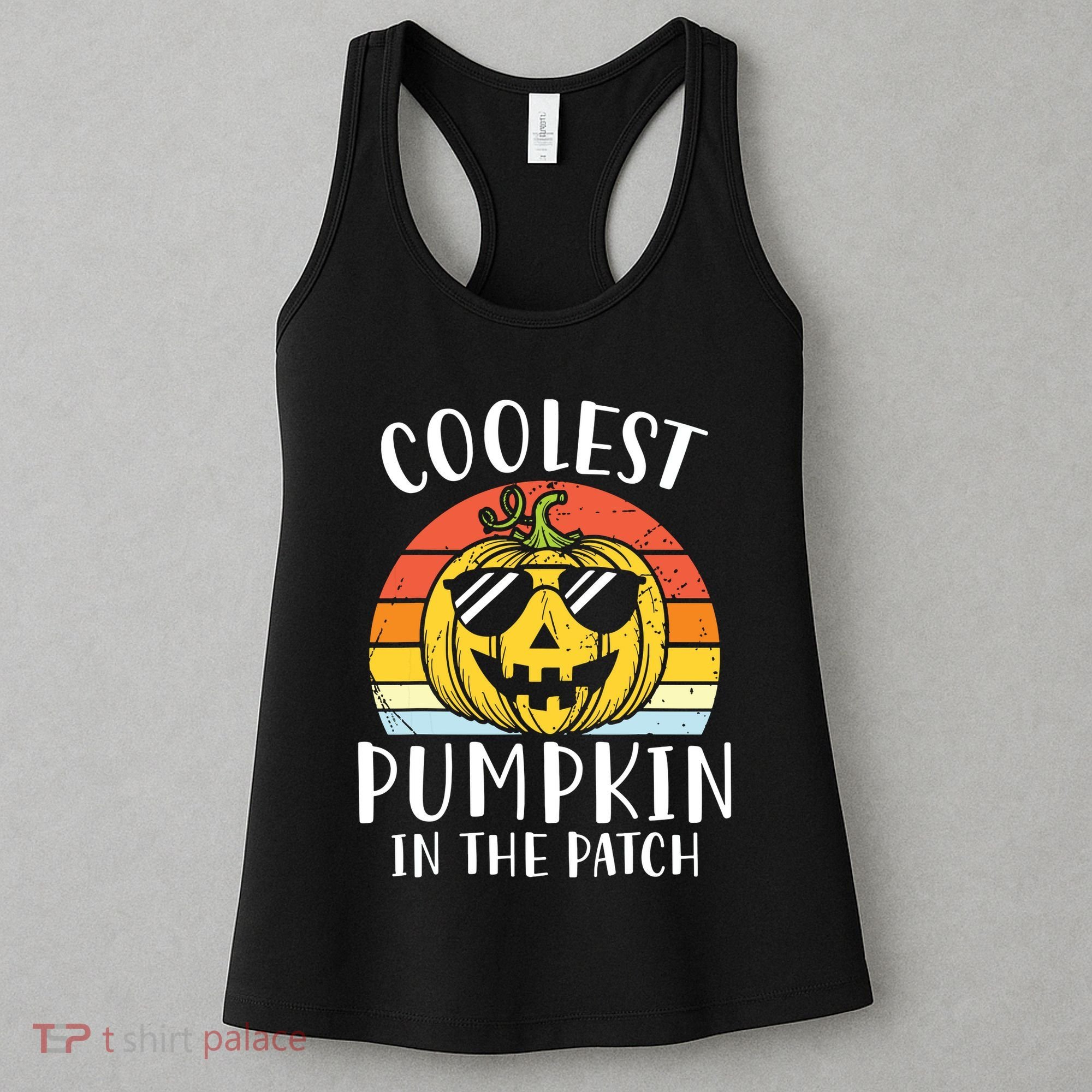 Coolest Pumpkin In The Patch Toddle Kids Boy Halloween Women's Tank Top