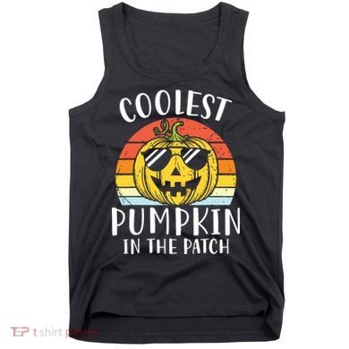 Coolest Pumpkin In The Patch Toddle Kids Boy Halloween Tank Top