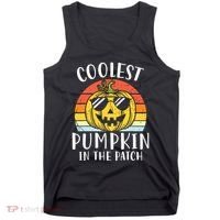 Coolest Pumpkin In The Patch Toddle Kids Boy Halloween Tank Top thumb 0