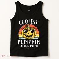 Coolest Pumpkin In The Patch Toddle Kids Boy Halloween Tank Top thumb 2