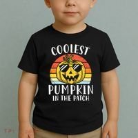 Coolest Pumpkin In The Patch Toddle Kids Boy Halloween Toddler T-Shirt thumb 2