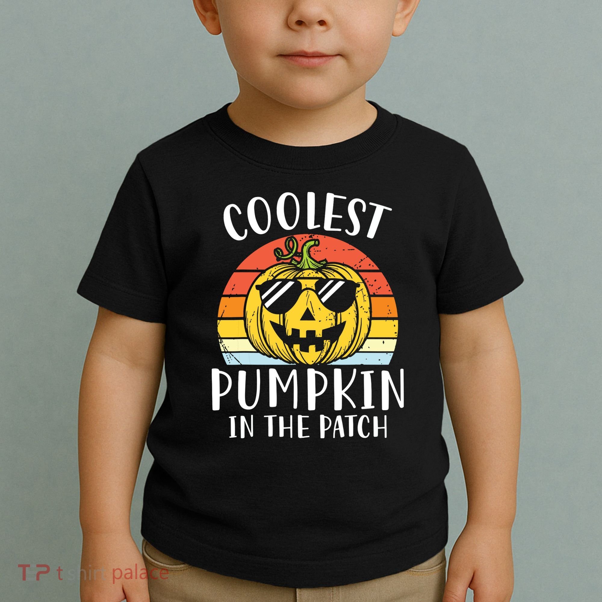 Coolest Pumpkin In The Patch Toddle Kids Boy Halloween Toddler T-Shirt