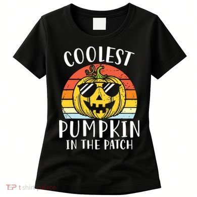 Coolest Pumpkin In The Patch Toddle Kids Boy Halloween Women's T-Shirt
